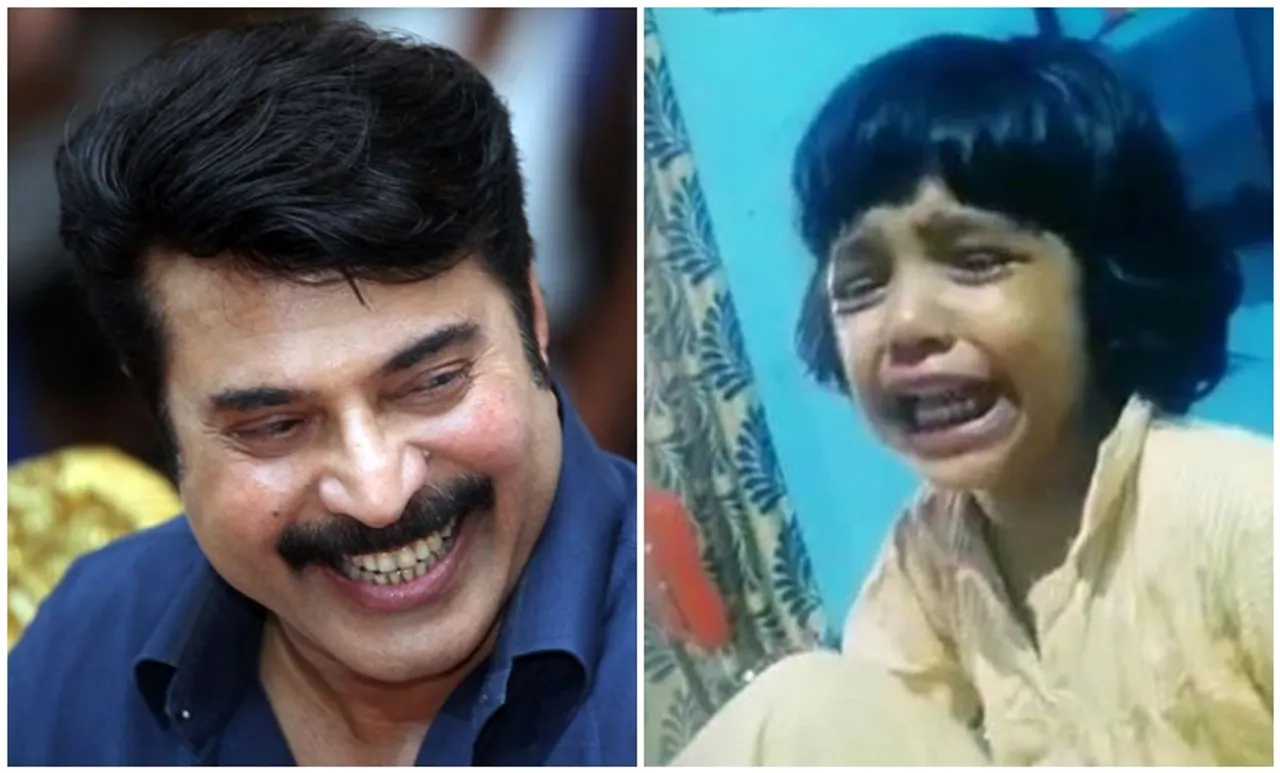 Mammootty little fan, mammootty, mammootty little fan viral video