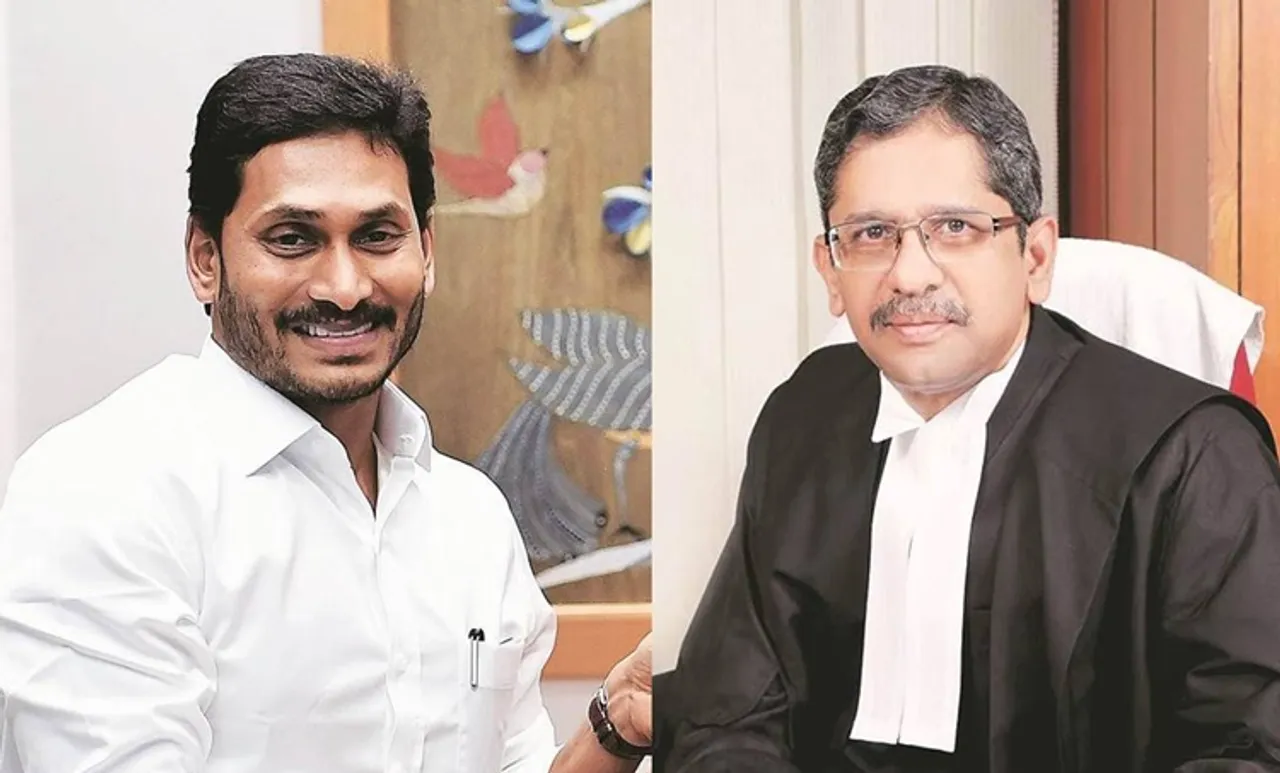 jagan Mohan reddy, andhra pradesh cm, s a bobde, N V Ramana, andhra pradesh high court influence, indian express