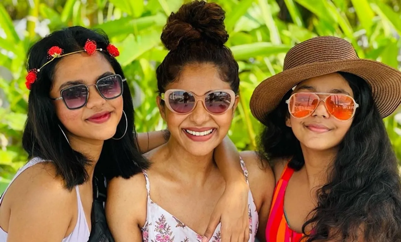 Poornima Indrajith, പൂർണിമ ഇന്ദ്രജിത്ത്, Poornima indrajith photos, Poornima Indrajith new year, Poornima Indrajith saree photos, Poornima indrajith goa photos, Poornima Indrajith fashion photos, Outstanding Women entrepreneur of Kerala award 2020, Pranaah, പ്രാണ, Indian express malayalam, IE Malayalam