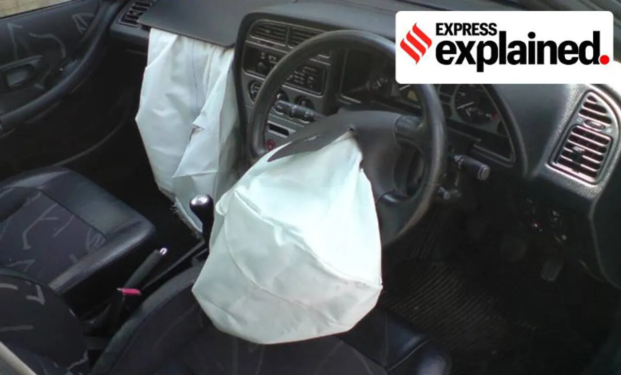 Airbags, new airbags rule, all about airbags, Centre on airbags, airbags safety, passenger airbags rule, express explained, indian express, എയർബാഗ്, കാർ, കാർ സുരക്ഷാ,