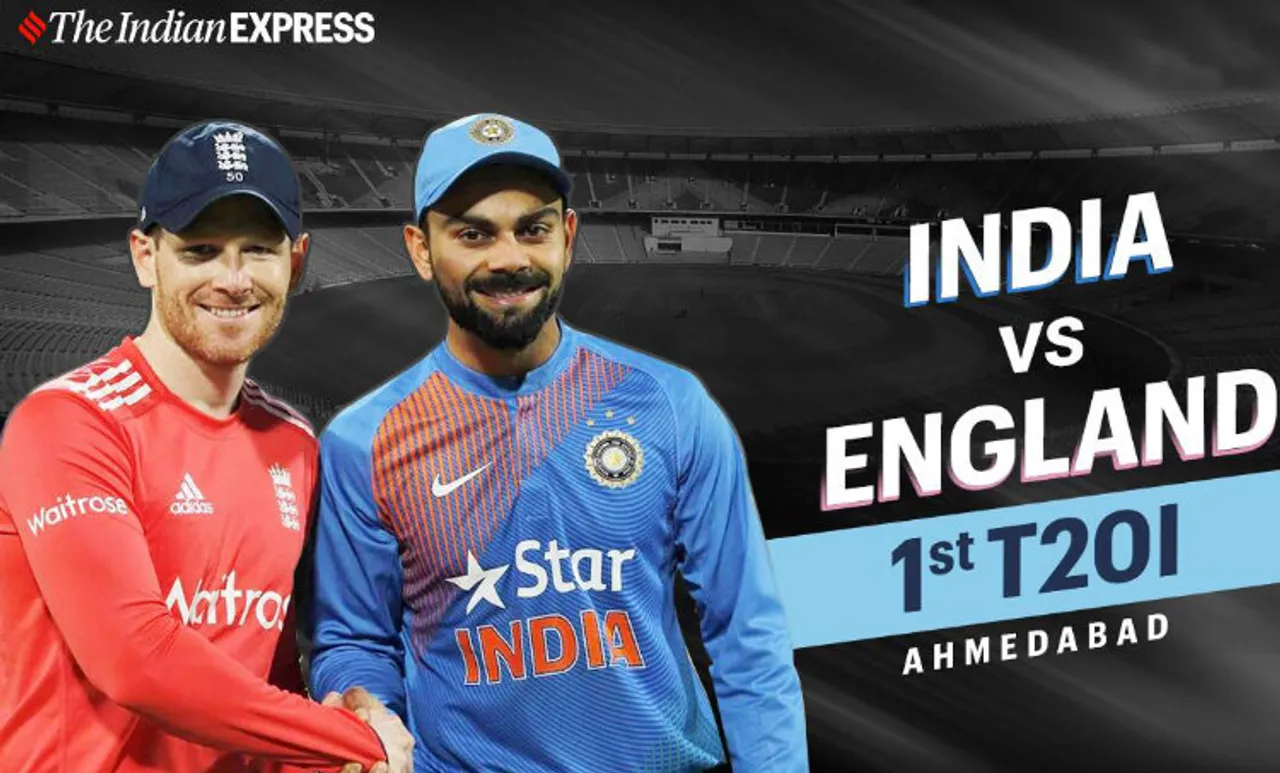 India vs England, India vs England First T20 Match Score Card, India vs England T 20 Series, ഇന്ത്യ-ഇംഗ്ലണ്ട് ടി 20 പരമ്പര, ഇന്ത്യ-ഇംഗ്ലണ്ട് ടി 20 പരമ്പര ഒന്നാം ടി 20 മത്സരം സ്കോർ കാർഡ്, വിരാട് കോഹ്‌ലി