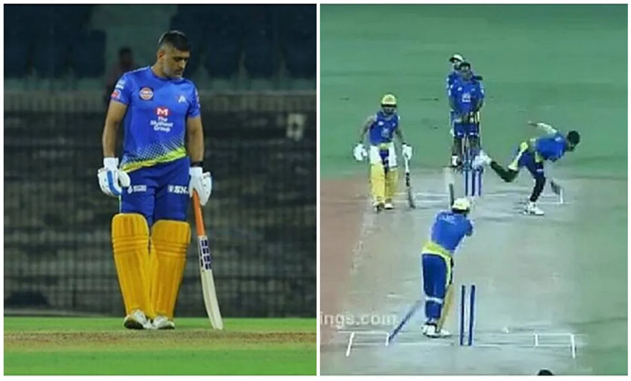 ms dhoni, chennai super kings, dhoni csk practice watch, dhoni bowled in csk practice match, harishankar reddy csk, cricket news, എം‌എസ് ധോണി, ചെന്നൈ സൂപ്പർ കിംഗ്സ്, ധോണി സി‌എസ്‌കെ പ്രാക്ടീസ് വാച്ച്, ഹരിശങ്കർ റെഡ്ഡി സി‌എസ്‌കെ, ക്രിക്കറ്റ് വാർത്ത, ഹരിശങ്കർ റെഡ്ഡി, ie malayalam