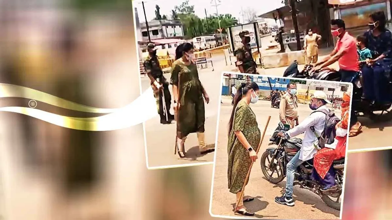 pregnant woman constable covid duty viral video, Dantewada DSP Shilpa Sahu, Pregnant DSP, woman police officer, viral video, twitter reactions, covid, covid duty, trending, indian express, indian express news, ഗർഭിണി, ഗർഭിണി പൊലീസ്, ഗർഭിണി പൊലീസ് ഉദ്യോഗസ്ഥ, ഗർഭിണി പോലീസ്, ഗർഭിണി പോലീസ് ഉദ്യോഗസ്ഥ, ഗർഭിണിയായ പോലീസ് ഉദ്യോഗസ്ഥ, ഗർഭിണിയായ പൊലീസ് ഉദ്യോഗസ്ഥ, ഡിഎസ്പി ശിൽപ സാഹു, ശിൽപ സാഹു, ie malayalam