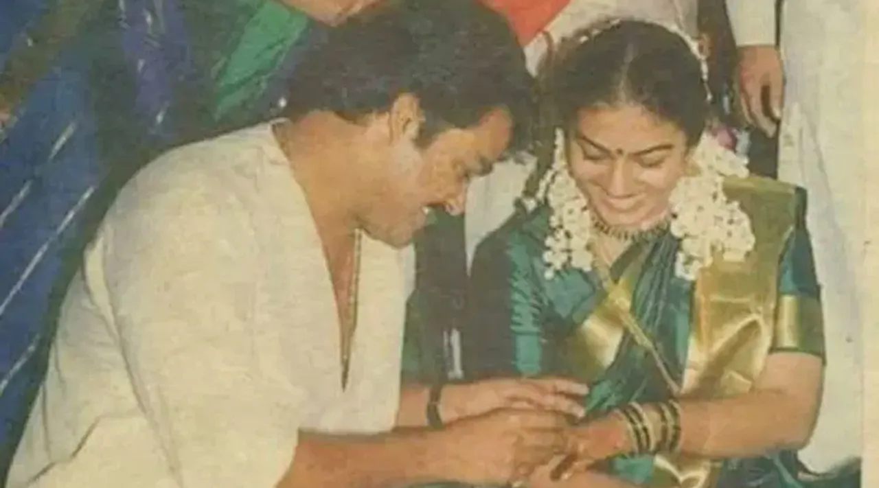 Mohanlal, മോഹൻലാൽ, Prithviraj, Mohanlal Prithviraj photo, Suchitra Mohanlal, സുചിത്ര മോഹൻലാൽ, സുചിത്ര, Mohanlal Wedding Anniversary, Mohanlal- suchitra wedding anniversary, മോഹൻലാൽ സുചിത്ര വിവാഹവാർഷികം, മോഹൻലാൽ വിവാഹചിത്രങ്ങൾ, മോഹൻലാൽ വിവാഹ വീഡിയോ, mohanlal wedding photos, mohanlal wedding video