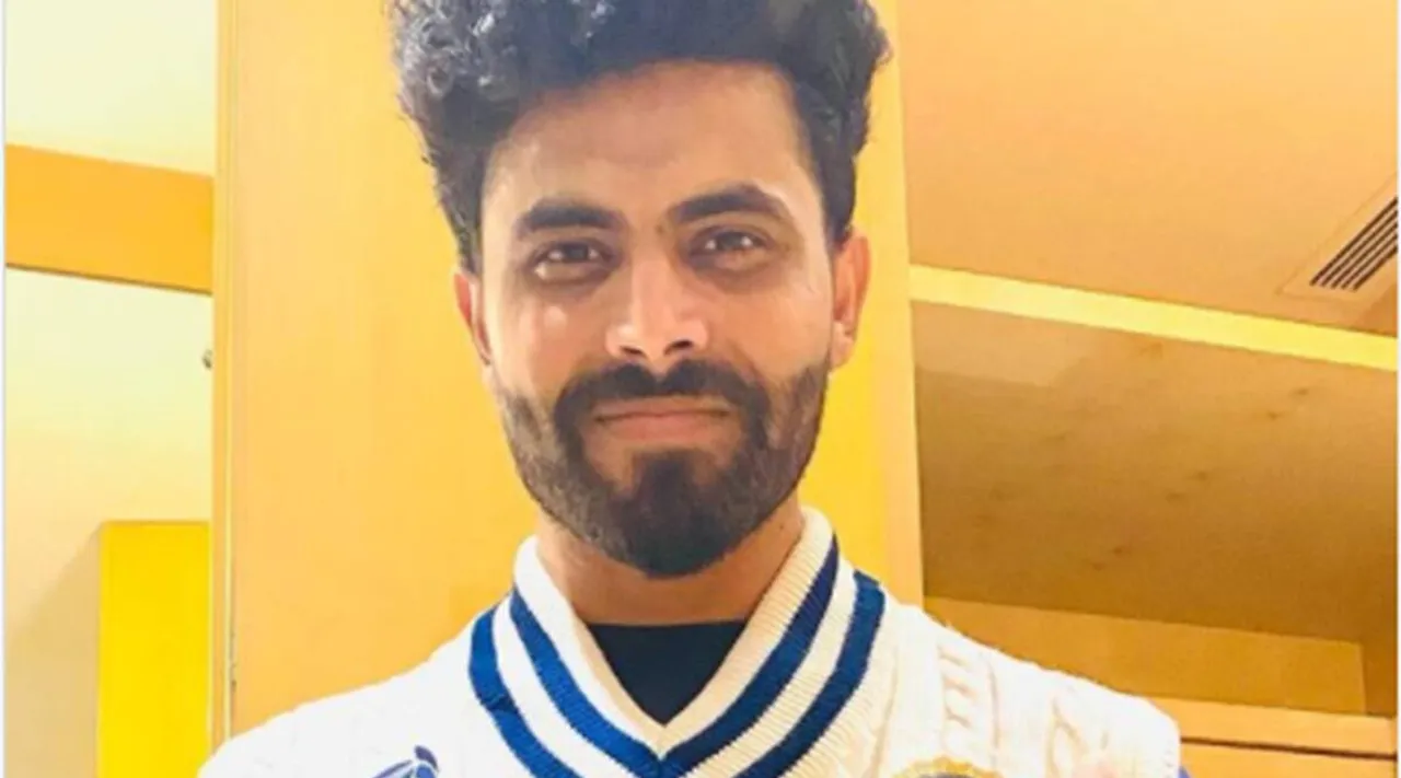 india jersey, india test jersey, wtc jersey, world test championship jersey, india cricket jersey, india cricket, ravindra jadeja, jadeja, "World Test Championship, ലോക ടെസ്റ്റ് ചാമ്പ്യന്‍ഷിപ്പ്, India, ഇന്ത്യ, New Zealand, ന്യൂസിലന്‍ഡ്, WTC Final, WTC Final Updates, Cricket News, Virat Kohli, Kane Williamson, IE Malayalam, ഐഇ മലയാളം