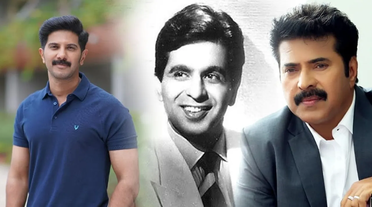 Mammotty, Dulquer Salman, Mammootty with Dilip Kumar, Dilip Kumar, Dilip Kumar Death, Dilip Kumar Photos, Dilip Kumar Death News, Dilip Kumar Wikipedia, Dilip Kumar Films, Dilip Kumar Videos, Dilip Kumar Life, IE Malayalam