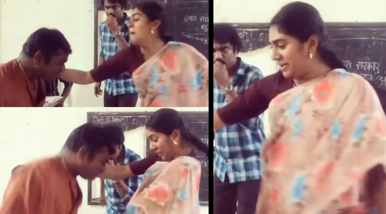 Nimisha Sajayan, Vinay Fort, Malik fun video, pulle ranguma song, നിമിഷ സജയൻ, വിനയ് ഫോർട്ട്, മാലിക്, Mala parvathi