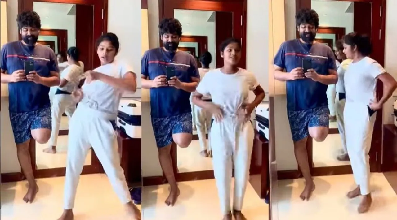 'എന്റെ പാത്തൂന്റെ ഡാൻസ്'; മകളുടെ ഡാൻസ് പകർത്തി ജോജു ജോർജ്
