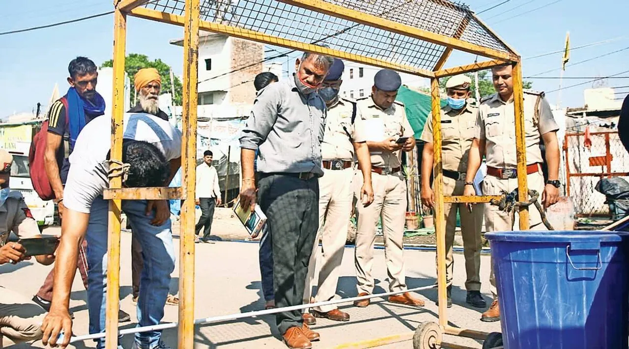 Nihang suspect arrested, Singhu border murder, Dalit Sikh murder, Farmer protest, Nihang Sikh, Delhi police, Singhu border farmers protest, Farmers protest murder, , ie malayalam