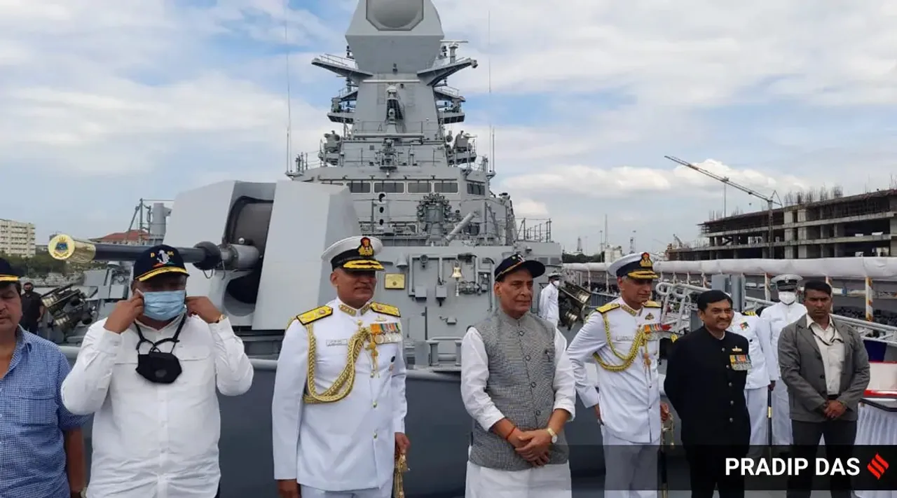Rajnath Singh, China, China maritime law, UNCLOS, China violating UNCLOS says Rajnath, Rajnath Singh INS Visakhapatnam, Indian Express news, ഇന്ത്യ, ചൈന, രാജ്നാഥ് സിങ്, Malayalam News, IE Malayalam