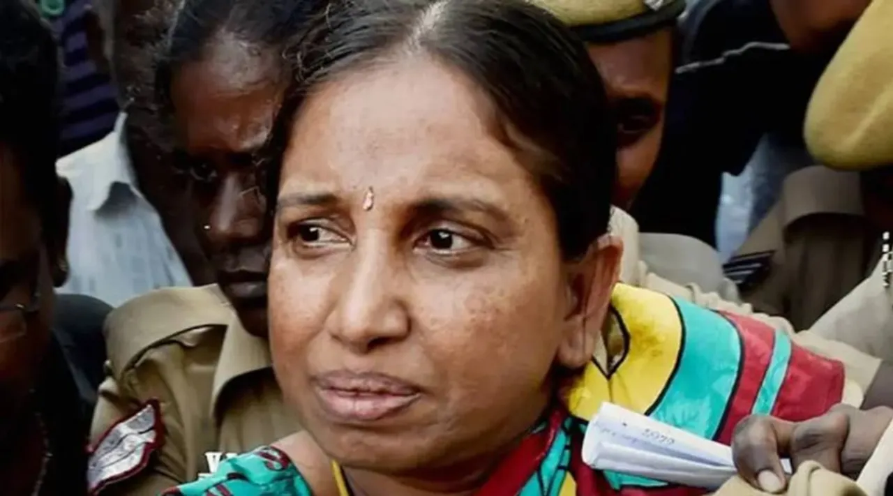 nalini walks out of jail, rajiv gandhi assassination convicts, rajiv gandhi assassination convicts free from jail, mg perarivalan ie malayalam
