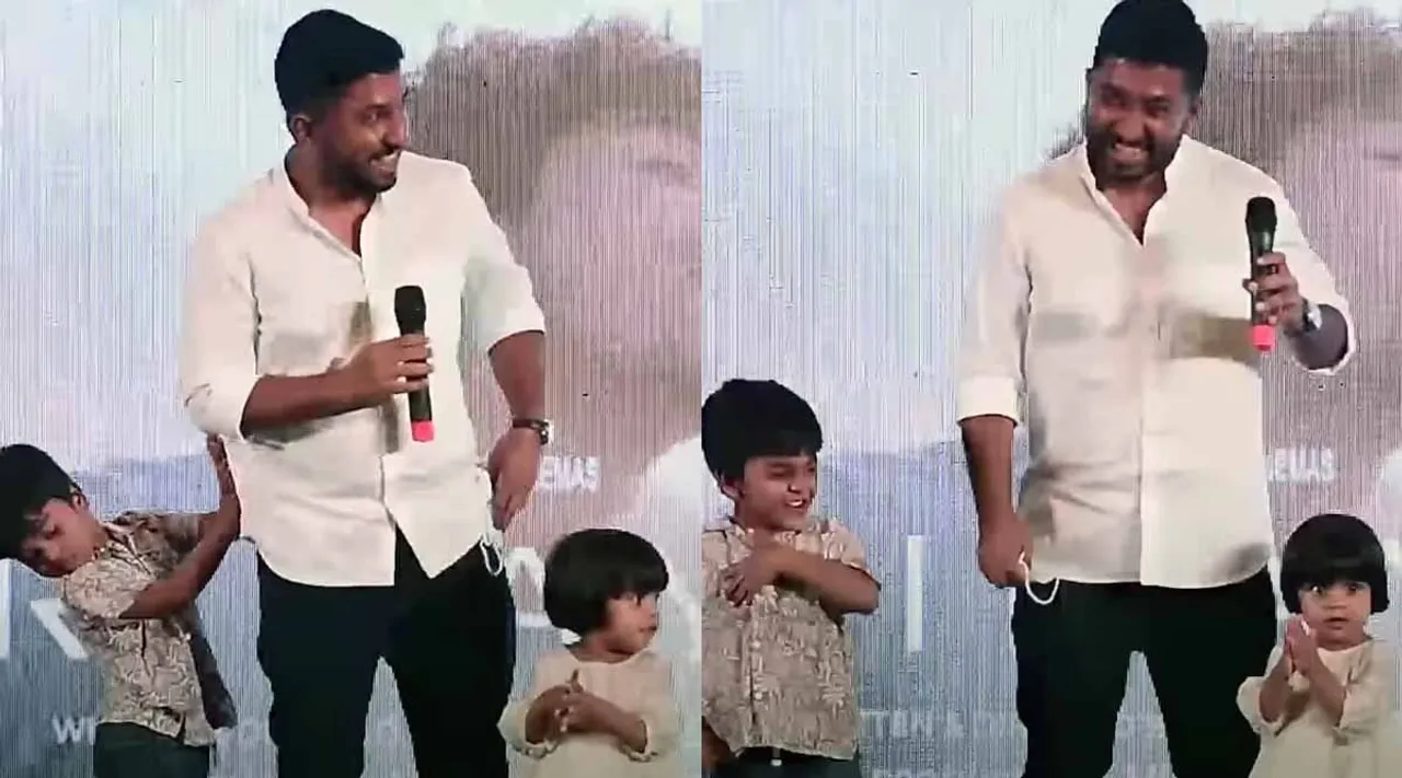 Vineeth Sreenivasan, Pranav Mohanlal, Mohanlal, Hridayam, Kalyani Priyadarshan, Vineeth Sreenivasan with kids, Hridayam Audio Launch