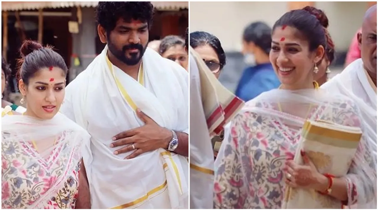 Nayanthara, Vignesh Shivan, Nayanthara Chettikulangara Temple visit photos