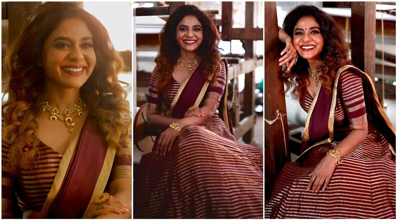 Poornima indrajith photos, Poornima indrajith Handloom collection