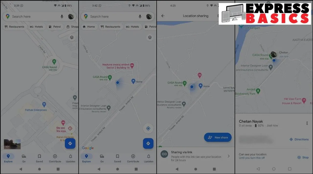 Google-Maps-Live-Location