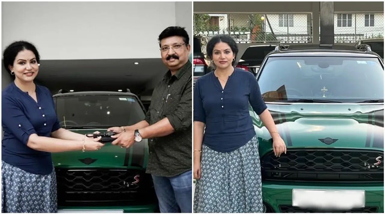 Sheelu Abraham, Sheelu Abraham age, Sheelu Abraham movies, Sheelu Abraham mini countryman, mini cooper british racing green price in india, Pala Palli Thiruppalli Song, Kaduva songs, Pala Palli Thiruppalli reels