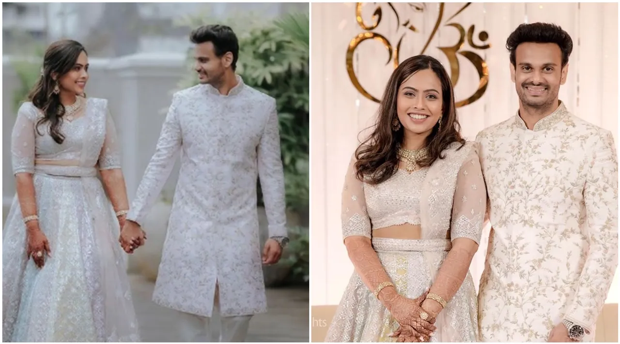 Visakh Subramaniam, Producer Visakh Subramaniam, Visakh Subramaniam engagement photos, Visakh Subramaniam wife