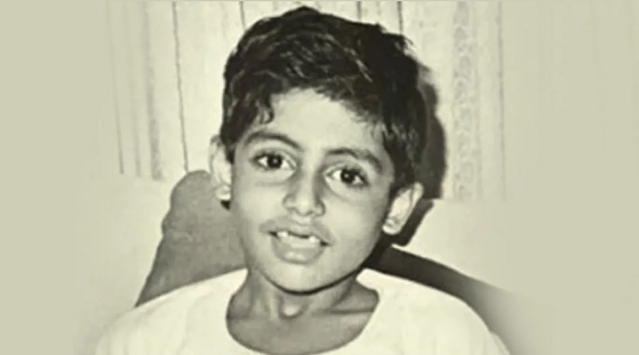abhishek bachchan, abhishek bachchan childhood photo, abhishek bachchan throwback, aishwarya rai bachchan