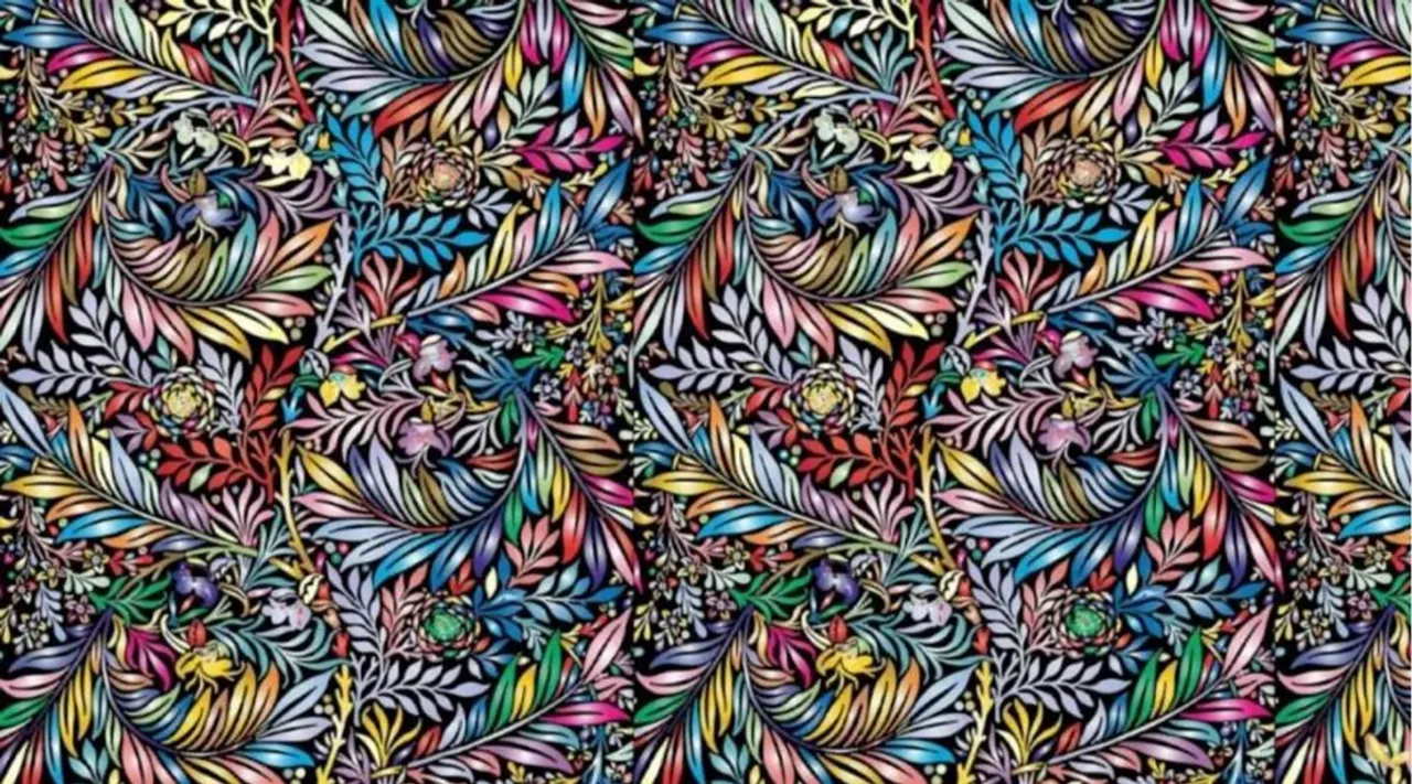 Optical illusion, Spot the hidden gold fish, Find gold fish within 15 seconds