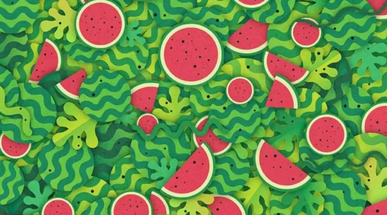 Optical illusion, spot the snake among watermelon, spot the snake optical illusion, ie malayalam