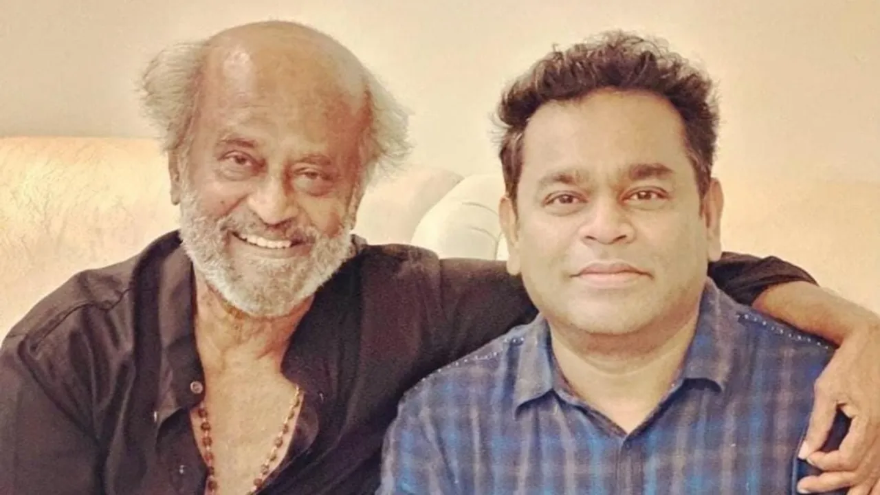 Rajanikanth, A R Rahman, Photo