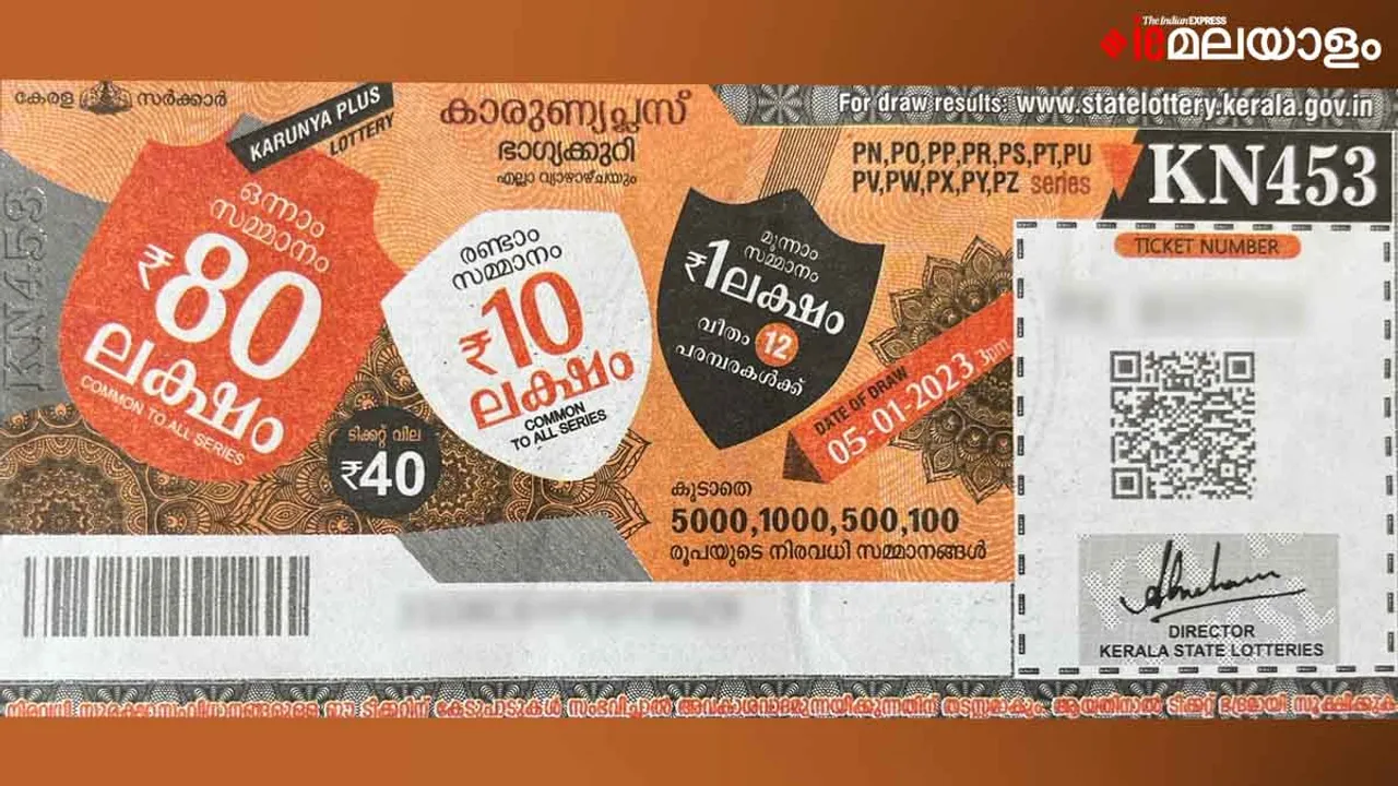 Karunya Plus lottery, kerala lottery, ie malayalam