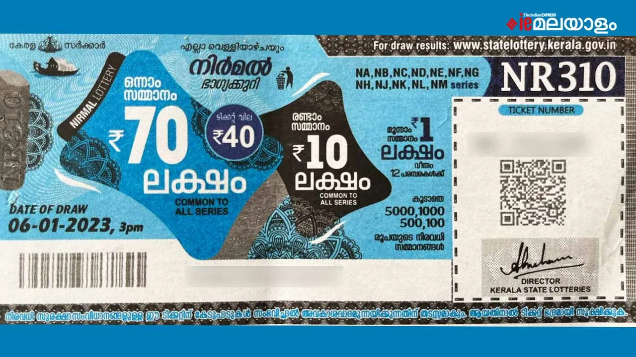Nirmal lottery, kerala lottery, ie malayalam