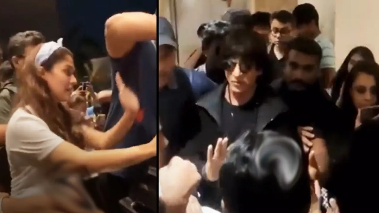 Shah Rukh Khan, Nayanthara, Shah Rukh Khan Nayanthara, Shah Rukh Khan flying kiss to Nayanthara