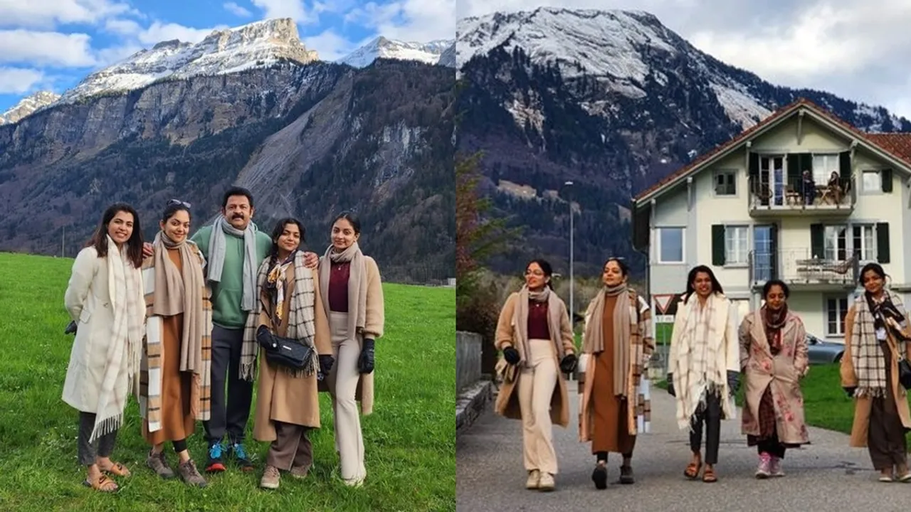 Krishna Kumar family photo, Ahaana Krishna