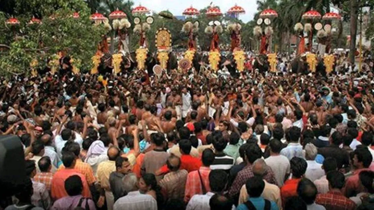 Thrissur pooram, kerala, ie malayalam