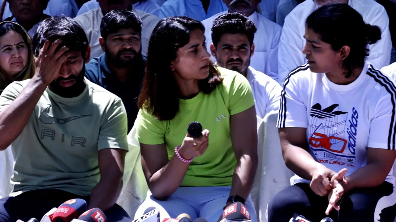Wrestlers, protest, ie malayalam