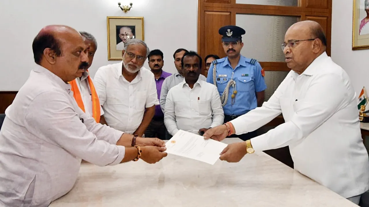 Basavaraj Bommai tendered his resignation to Governor Thawar Chand Gehlot following BJP's defeat in Karnataka Assembly Election
