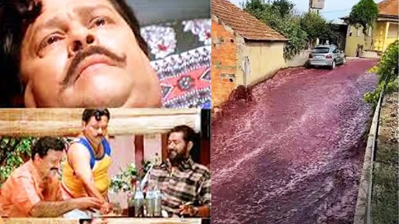 Wine video | Red Wine Overflow Streets in Portugal