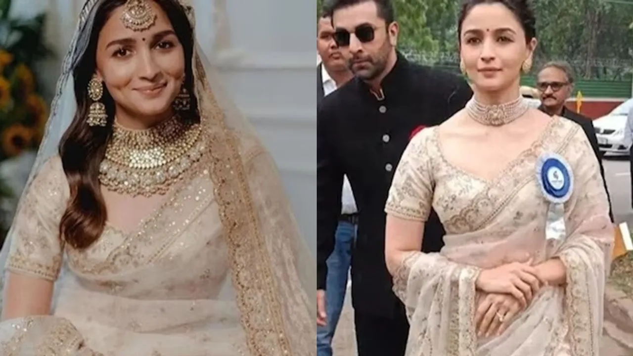 Alia Bhatt | Alia Bhatt Wedding Saree | Alia Bhatt National Awards