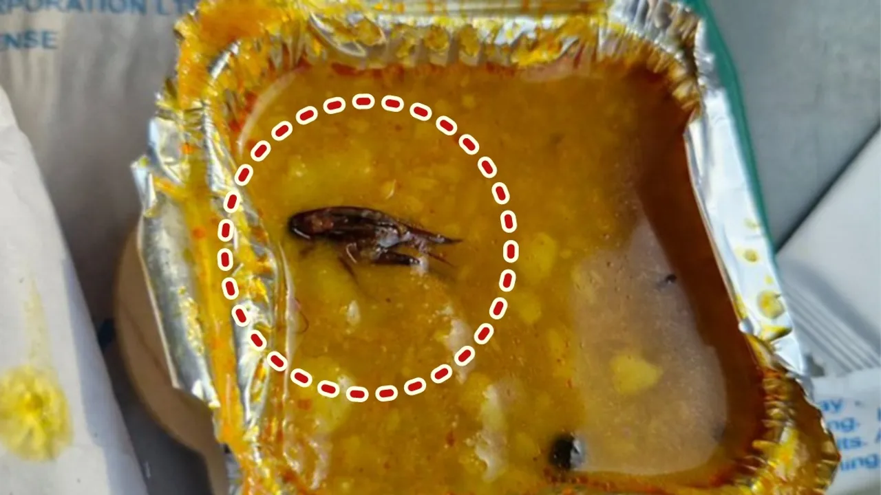 Cockroach in food, Vande Bharat 