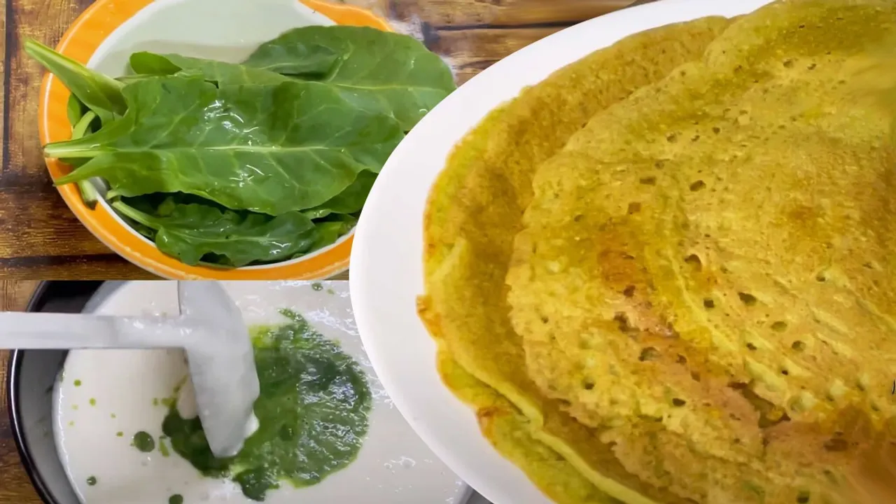 Healthy Spinach Dosa FI