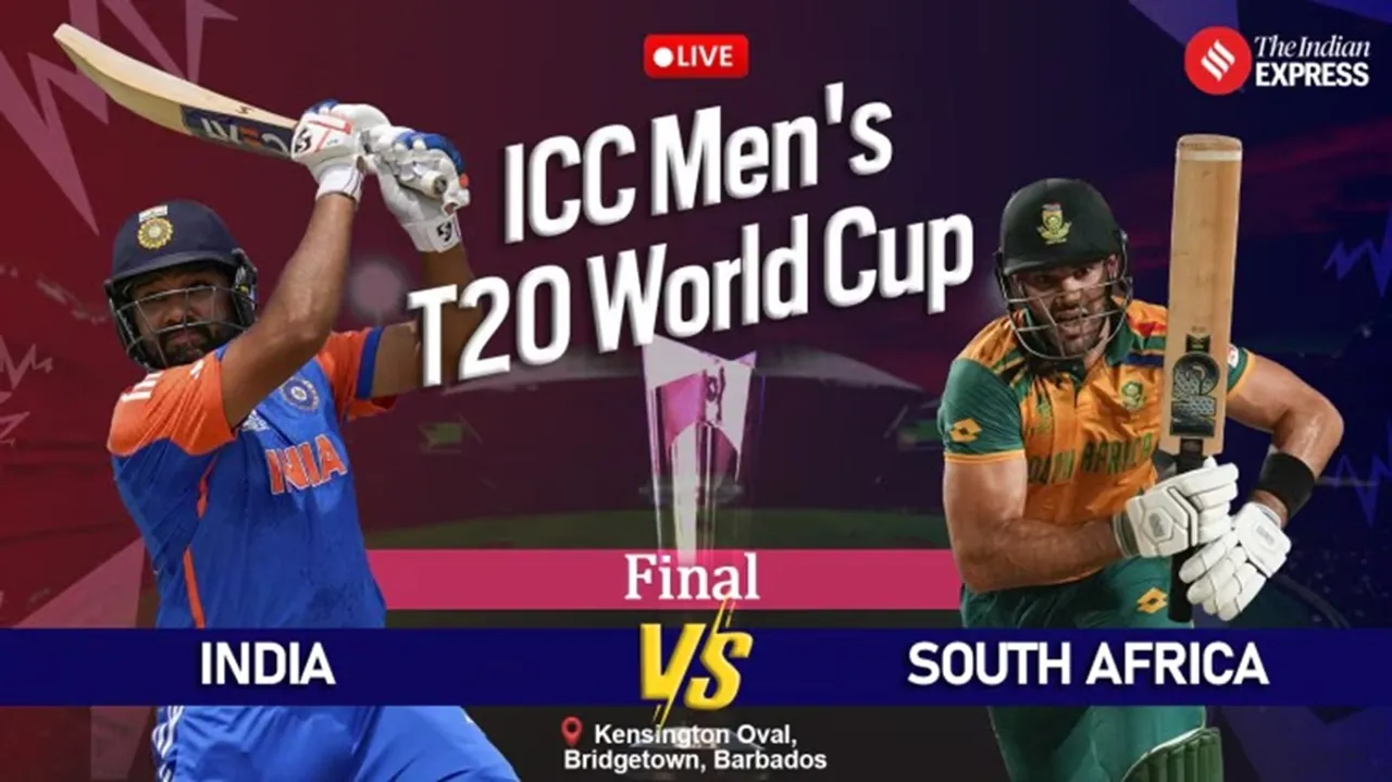 India vs South Africa Live Score, T20 World Cup 2024 Final
