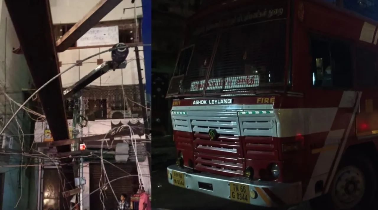 Madurai Heavy Rain uproots trees electric poles in city Tamil News 