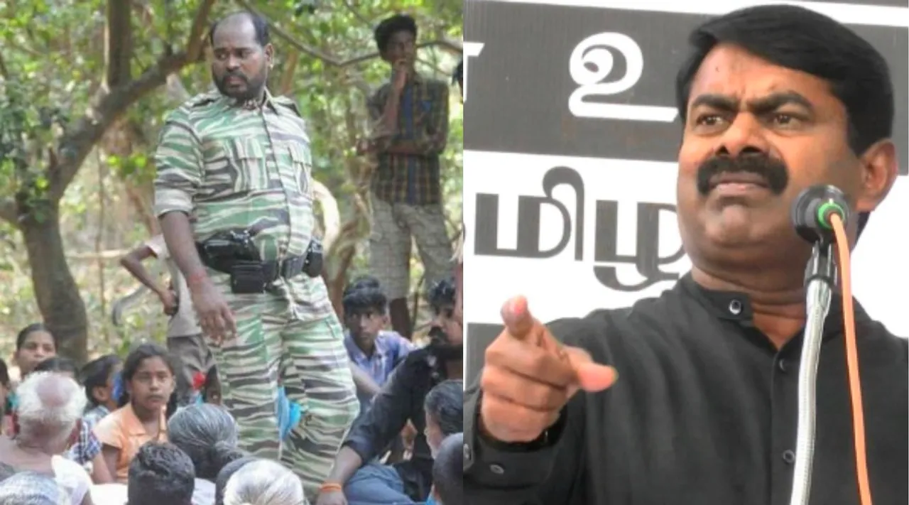 NTK leader Seeman condemns Otrai Panai Maram movie and not screen in TN Theatres Tamil News 