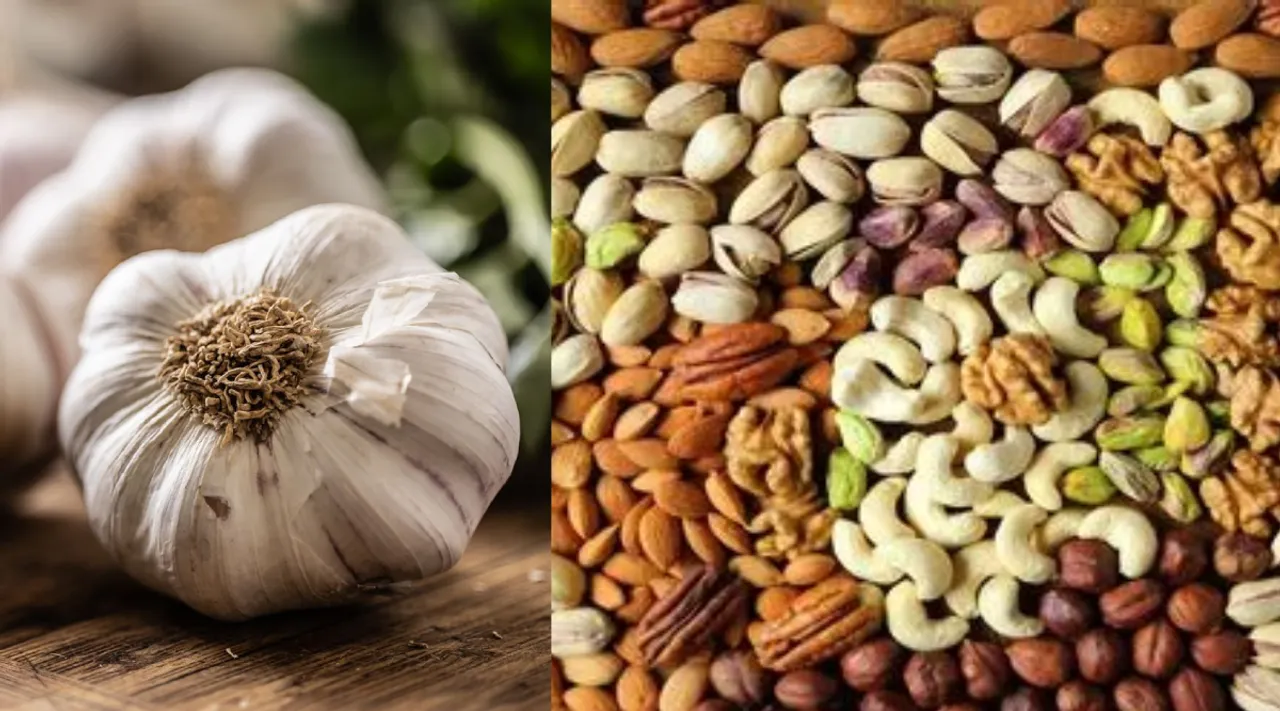 Nuts and garlic