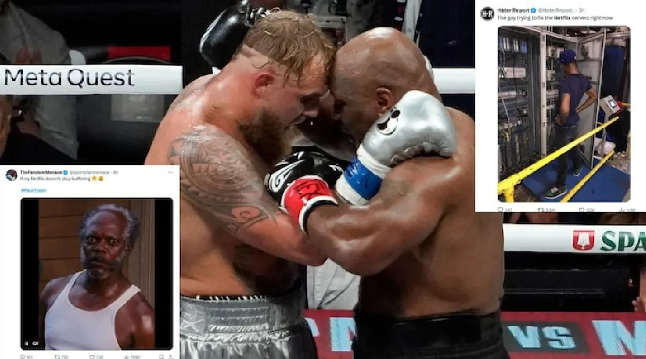 Memes storm Internet as Netflix crashes during Jake Paul fight against Mike Tyson Tamil News