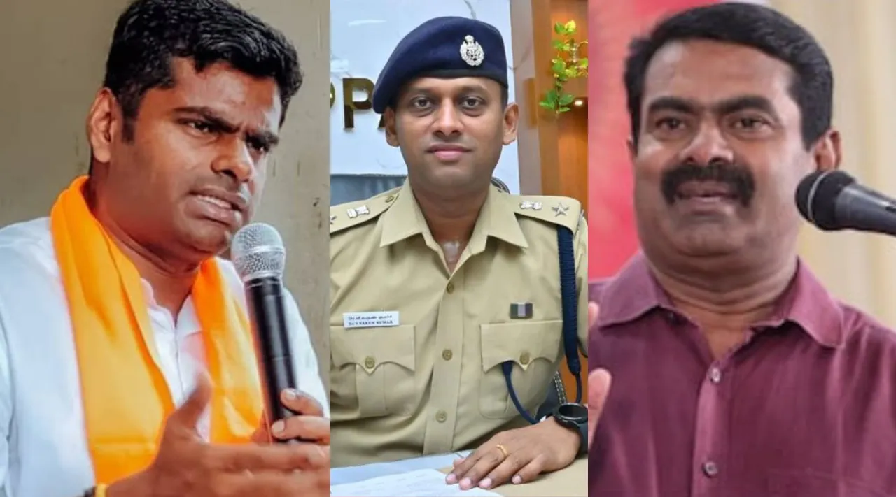 TN Chief Annamalai in support of Seeman  vs IPS officer Varun Kumar issue Tamil News 