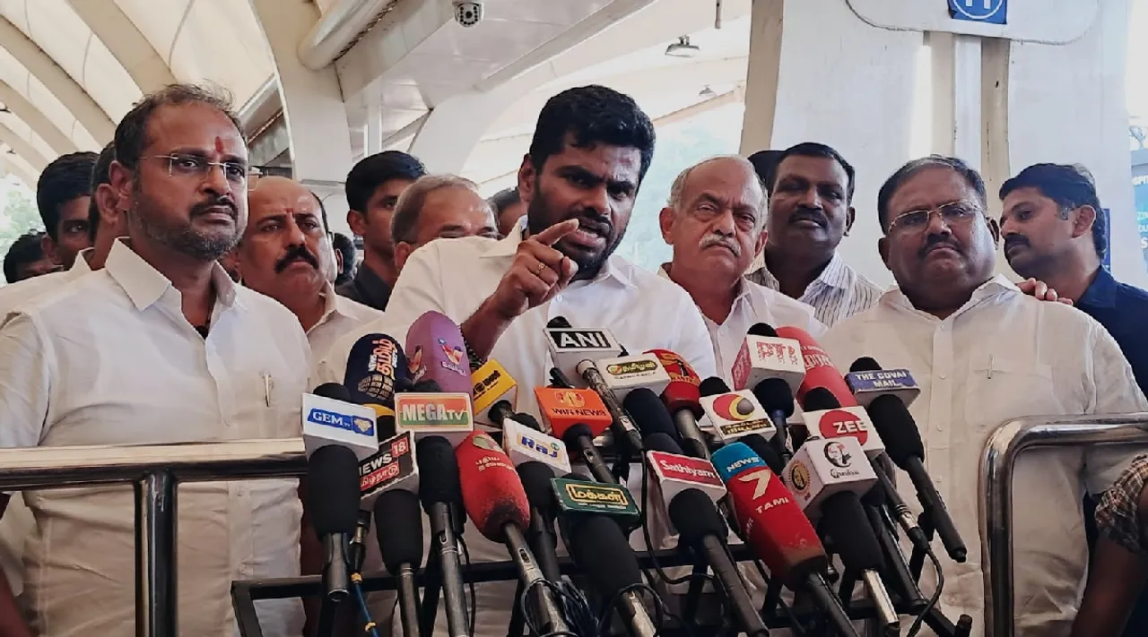  Annamalai TN BJP Leader Amit Shah BR Ambedkar remark coimbatore press meet Tamil News