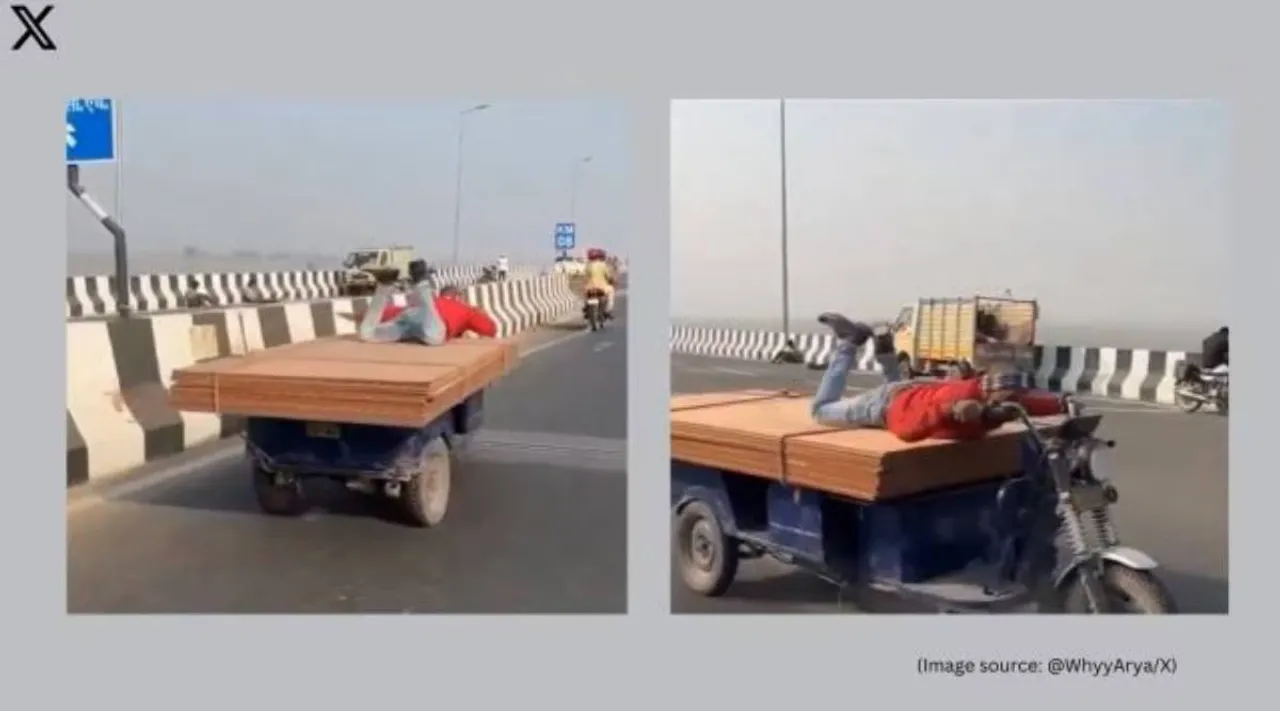 E Rickshaw Driver Stunt 1