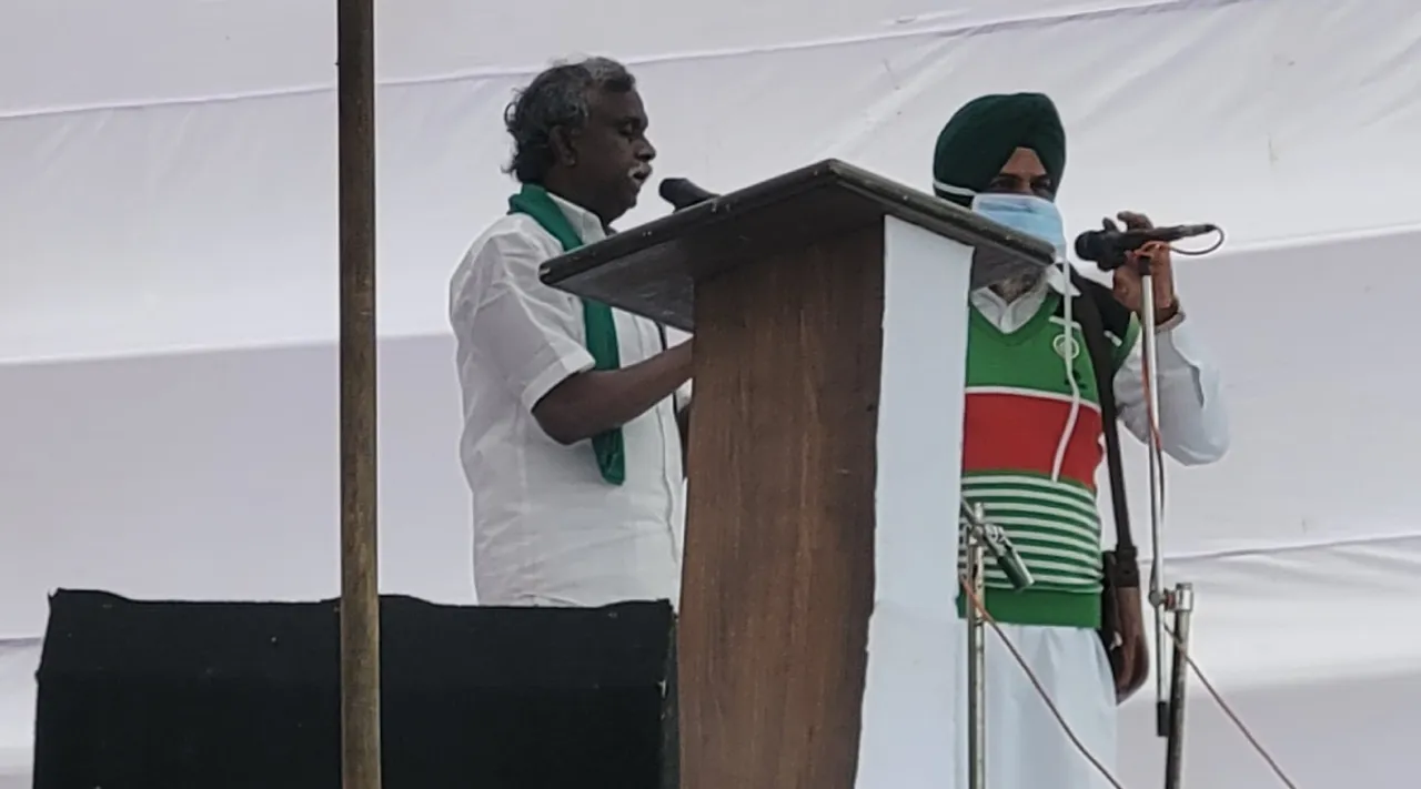 PR Pandian Farmers association leader speech at Punjab Tamil News