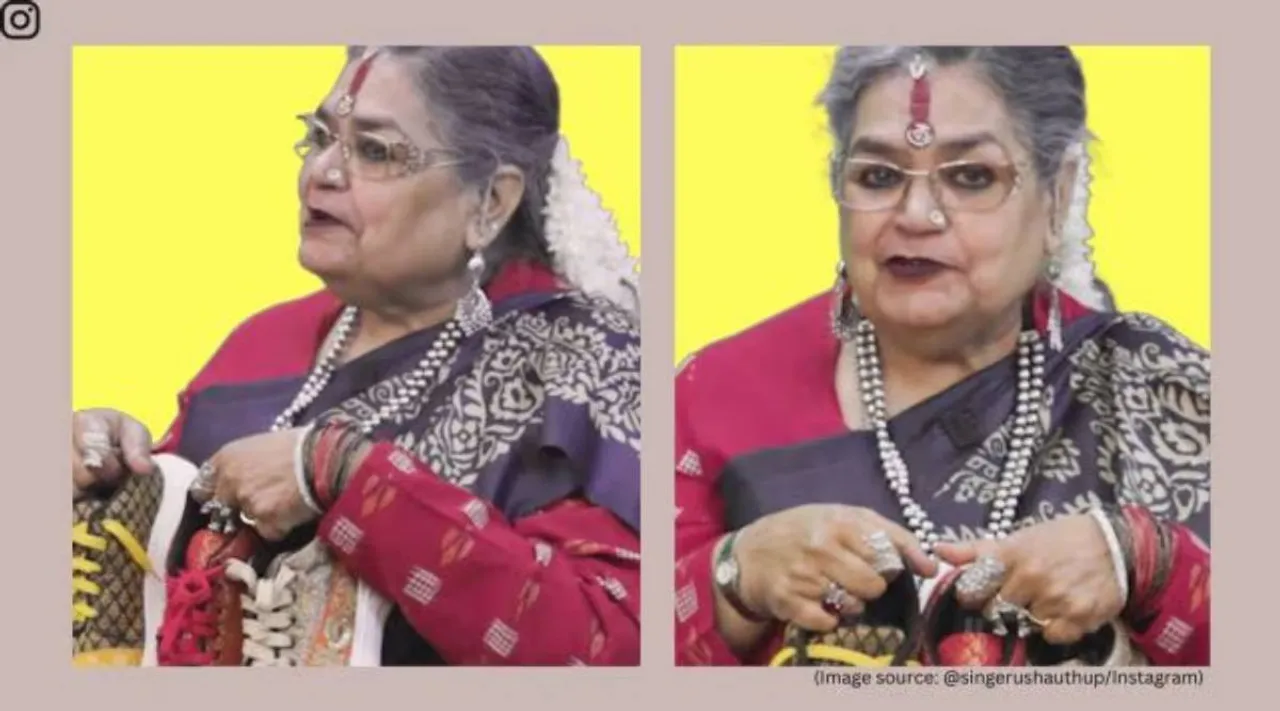 Usha Uthup Kanjeevaram sneakers