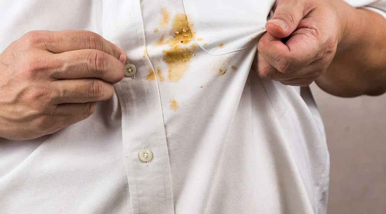 Stains in dress