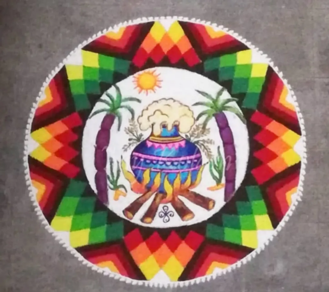 pongal kolam