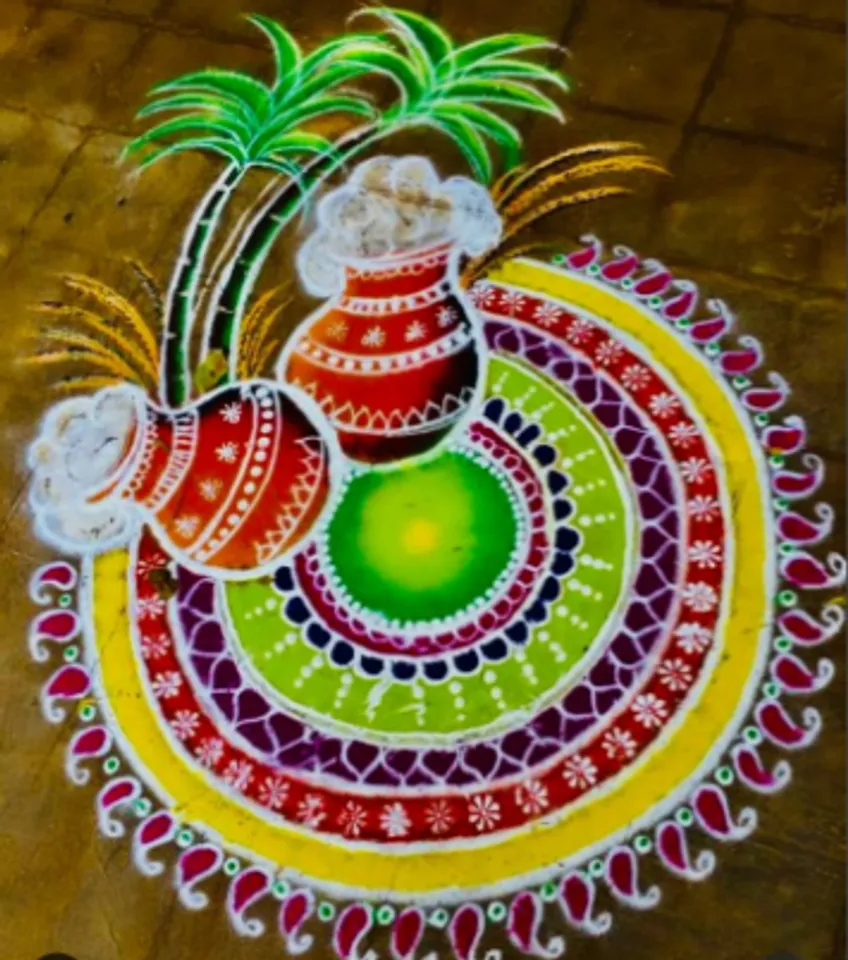 pongal kolam