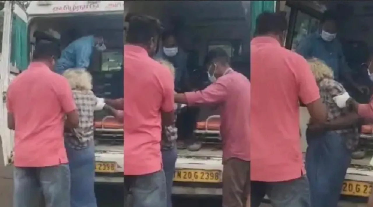 Madurai daughter in law leaves father in law like orphan middle of road CCTV footage Tamil News